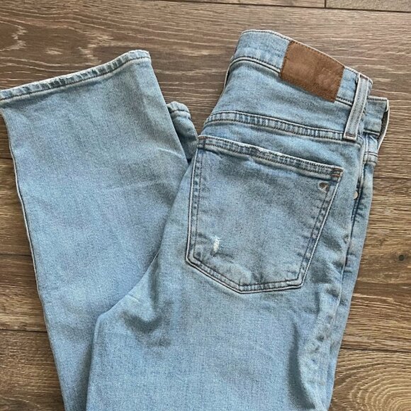Madewell The Perfect Vintage Straight Leg Blue Denim Jeans Size 27 - Picture 9 of 15